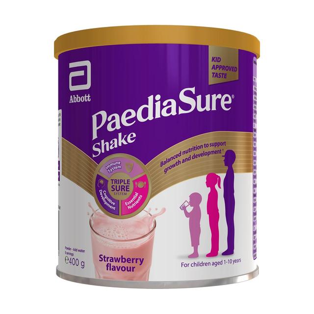 PaediaSure Shake Strawberry Nutritional Supplement Powder, 1-10 Years, 400g
