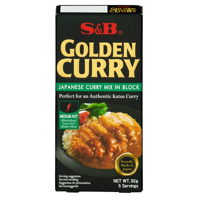 S & B Golden Curry Medium/Hot, 100g