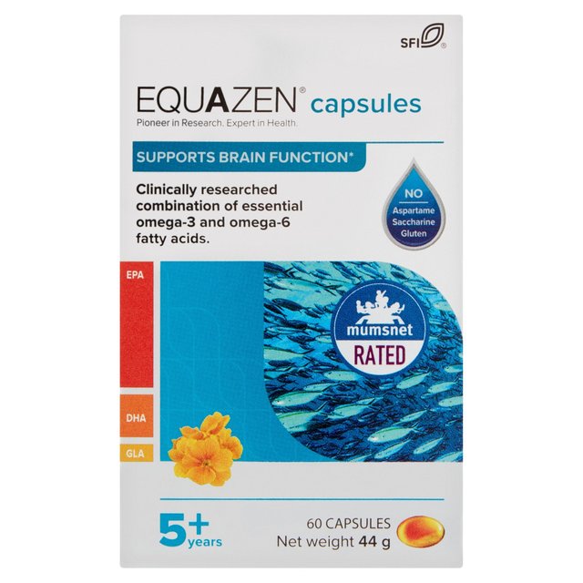 Equazen Naturally Sourced Omega 3 With Omega 6 Capsules, 60 Per Pack