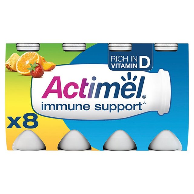 Actimel Multifruit Cultured Yoghurt Drink, 8 x 100g
