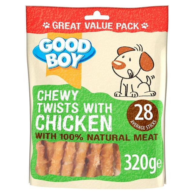 Good Boy Chewy Chicken Twisters Dog Treats, 320g