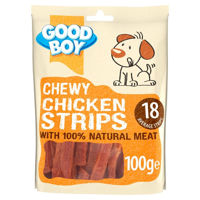 Good Boy Chewy Chicken Strips Dog Treats, 100g