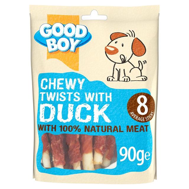 Good Boy Chewy Twists With Duck Dog Treats, 90g