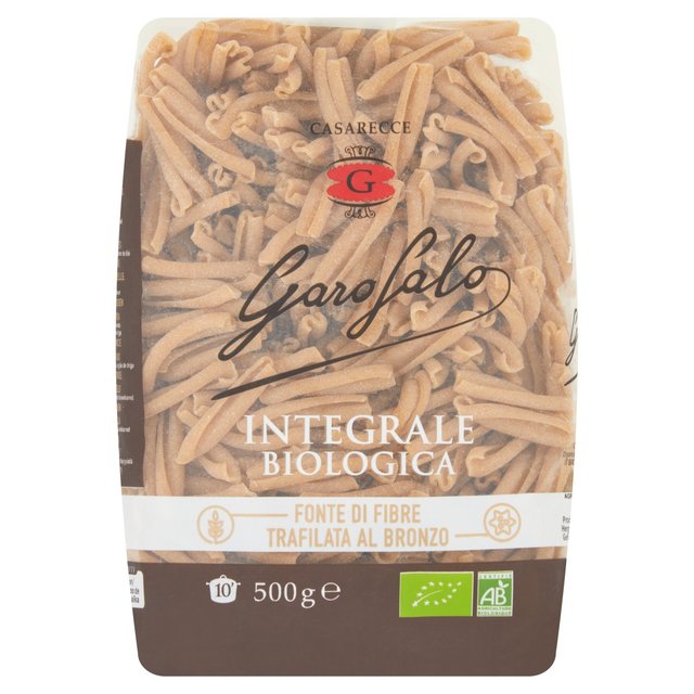 Garofalo Organic Whole Wheat Casarecce Pasta, 500g