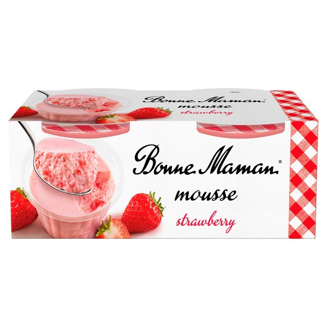 Bonne Maman Strawberry Mousse, 2 x 70g