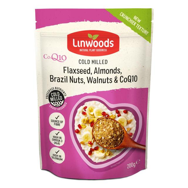 Linwoods Milled CO-Q10, Flaxseed, Almonds, Brazil & Walnuts, 200g