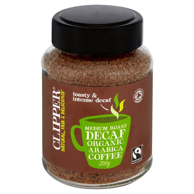 Clipper Organic Instant Decaffeinated Coffee Fairtrade Ocado