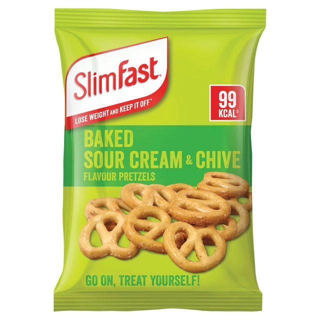 SlimFast Baked Sour Cream & Chive Pretzels, 23g