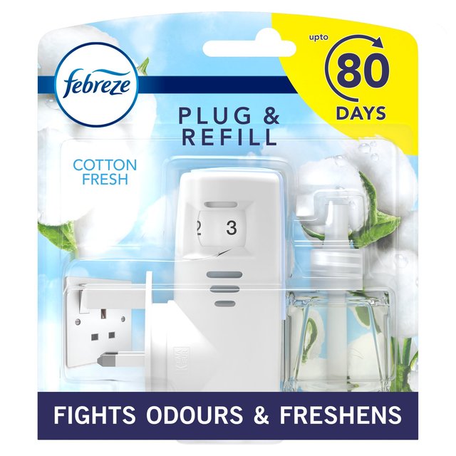 Febreze Cotton Fresh Plug In Air Freshener, 20ml