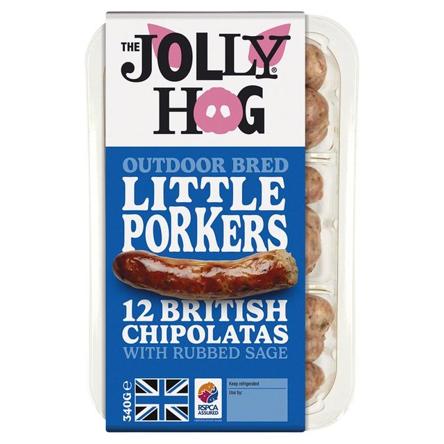 The Jolly Hog Little Porker Chipolata Sausages, 340g