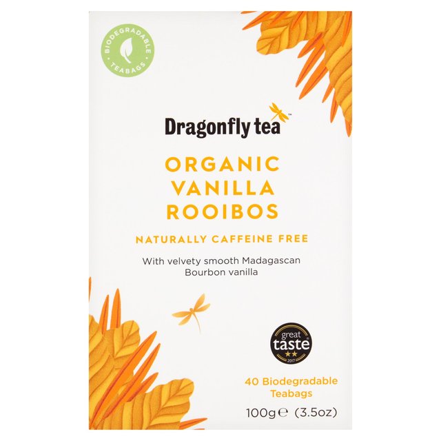 Dragonfly Tea Rooibos Organic Vanilla, 40 per Pack