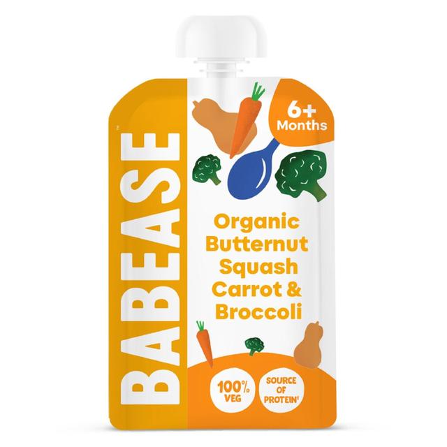 Babease Organic Butternut Squash, Carrot & Broccoli Pouch, 6+mths+, 100g