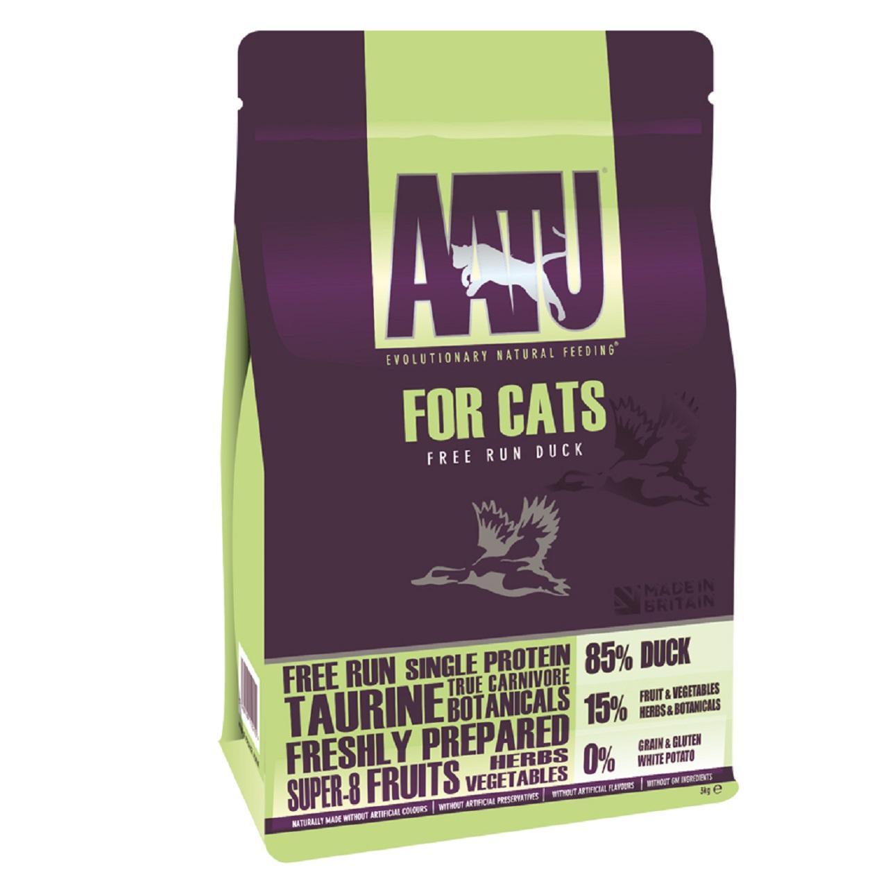 An image of AATU 85/15 Duck Adult Cat Food