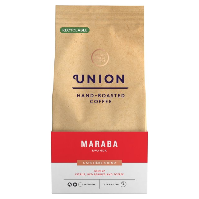 Union Hand Roasted Maraba Rwanda Cafetiere Grind, 200g