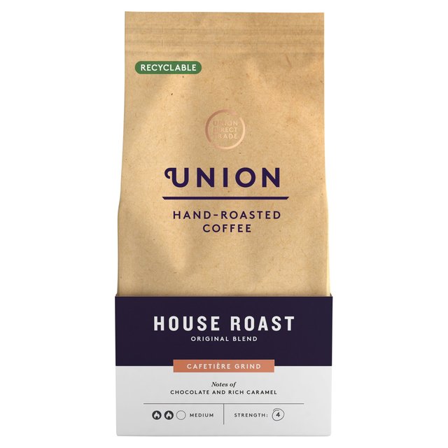 Union Hand Roasted House Roast Cafetiere Grind, 200g