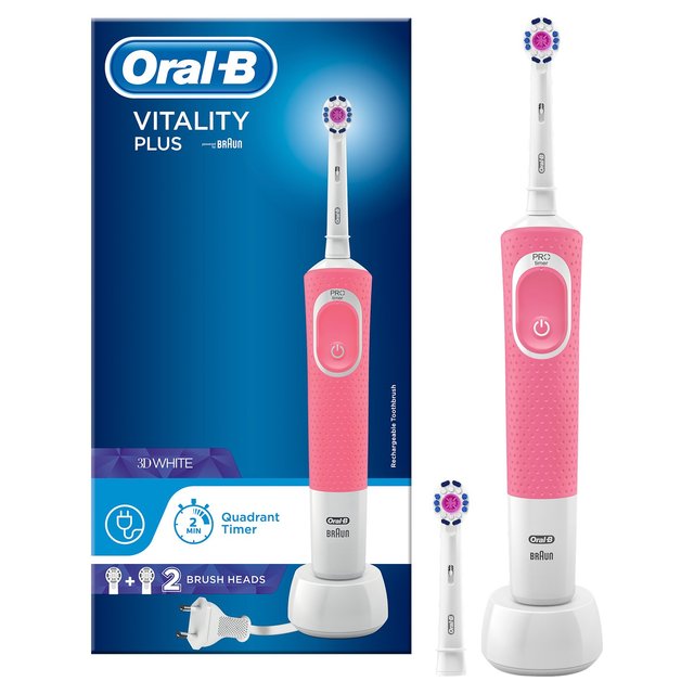 Oral-B Vitality Plus White & Clean Electric Rechargeable Toothbrush, One Size