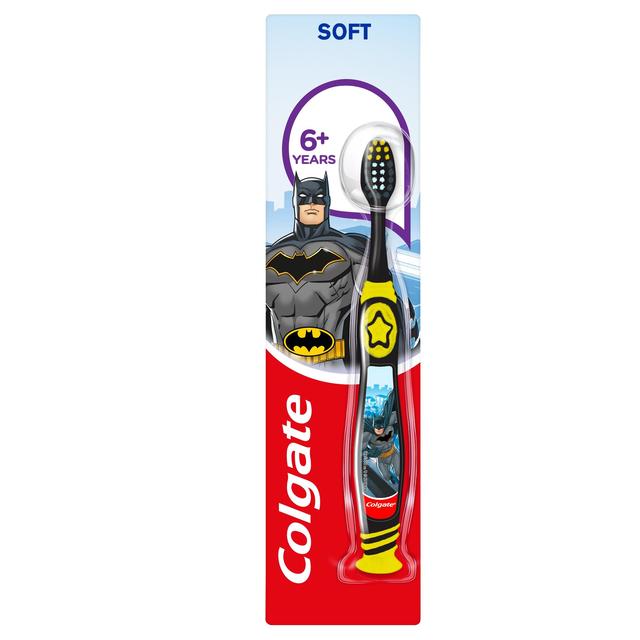 Colgate Junior Smiles 6 Years Old + Soft Toothbrush, Batman or Wonder Woman, 6+ Years