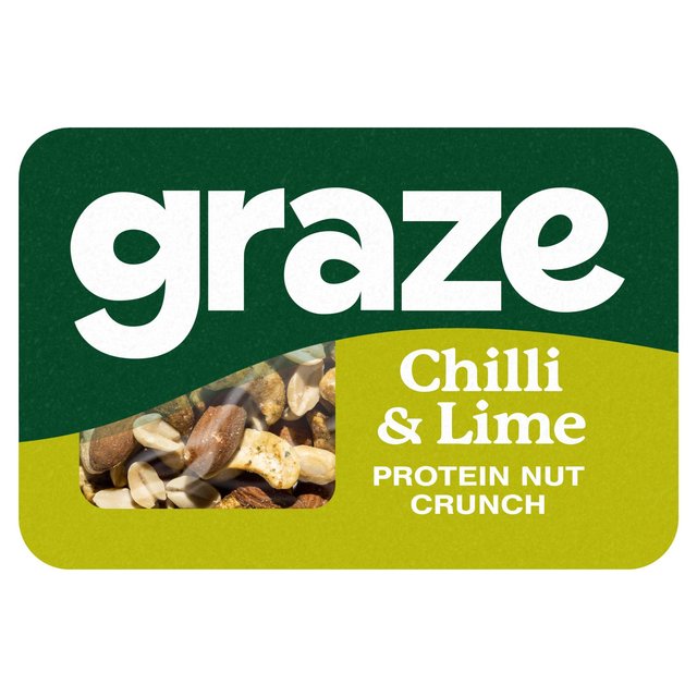 Graze Protein Chilli & Lime Vegan Mixed Nuts Snack, 38g