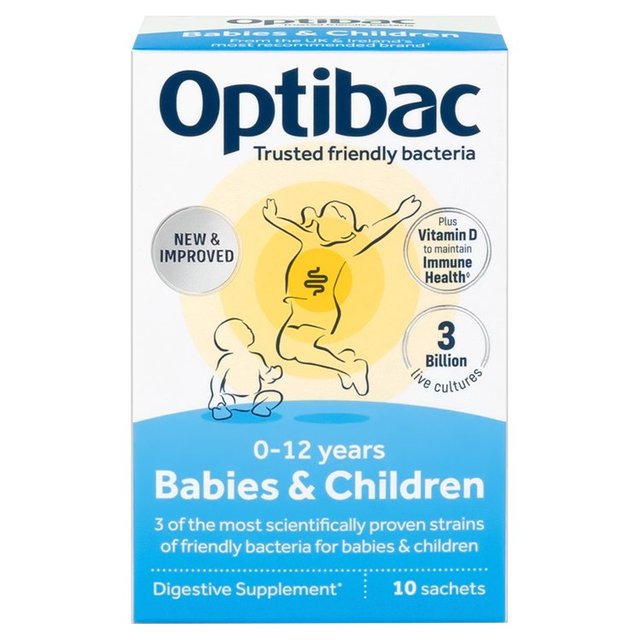 Optibac Probiotics Babies & Children 10 Sachets, 10 per Pack