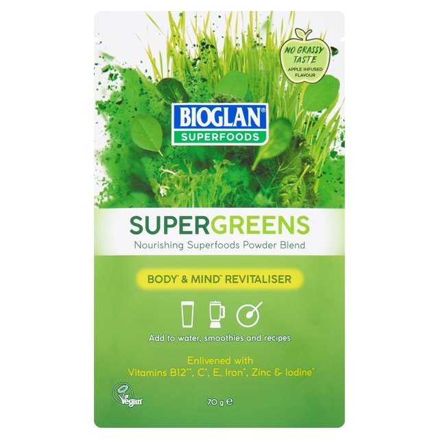 Bioglan Superfoods Supergreens Powder, 70g