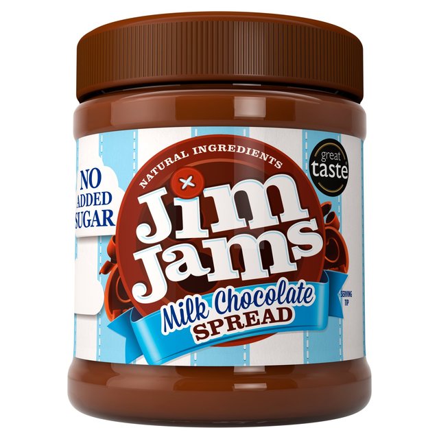 JimJams No Added Sugar Milk Chocolate Spread, 350g