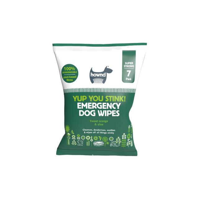 Hownd Yup You Stink! Emergency Dog Wipes, 7 per Pack