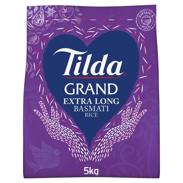 Tilda Grand Extra Long Grain Basmati Rice, 5kg