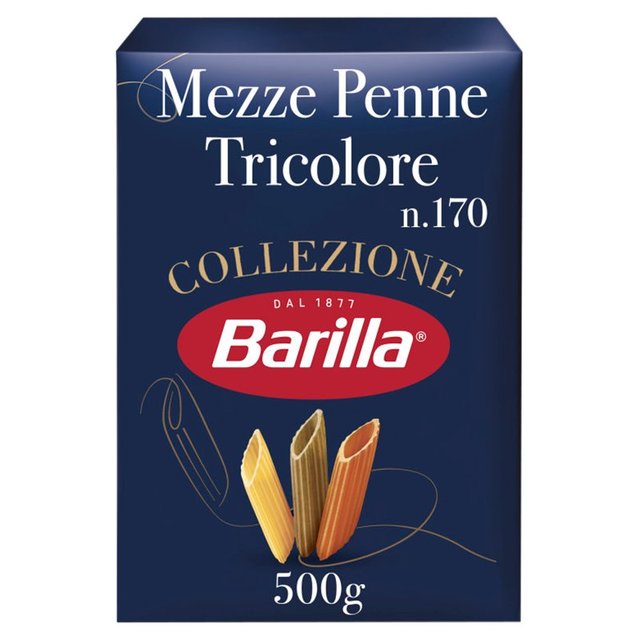 Barilla Pasta Mezze Penne Tricolori, 500g