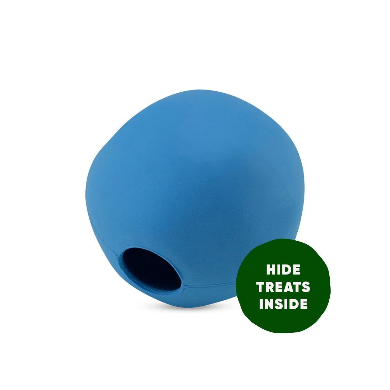 An image of Beco Pets Treat and Chew Ball Blue Small