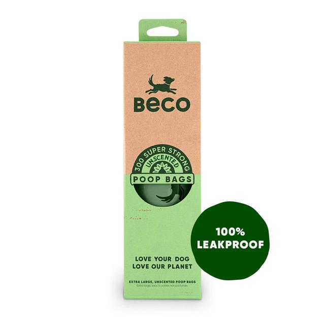 Beco Dog Poop Bags Large, Unscented, 300 per Pack