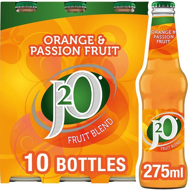 J2O Orange & Passion Fruit, 10 x 275ml