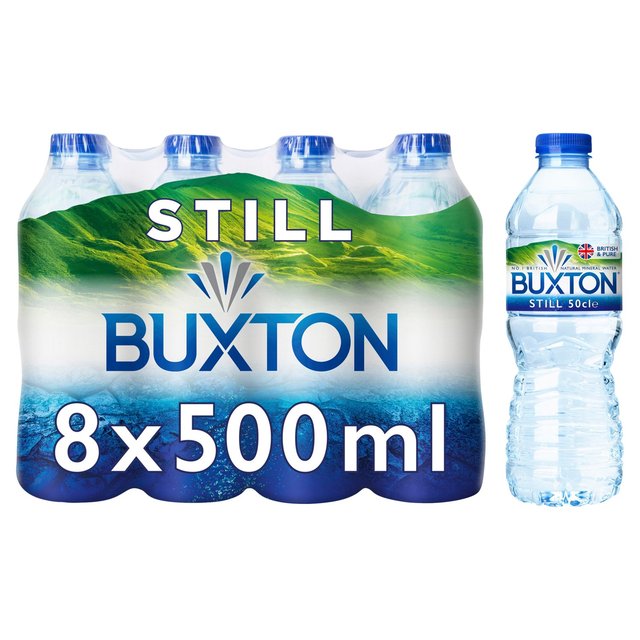 Buxton Still Natural Mineral Water, 8 x 500ml
