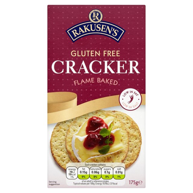Rakusen’s Gluten Free Crackers, 175g