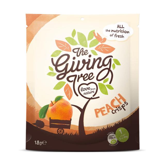 The Giving Tree Freeze Dried Peach Crisps, 18g