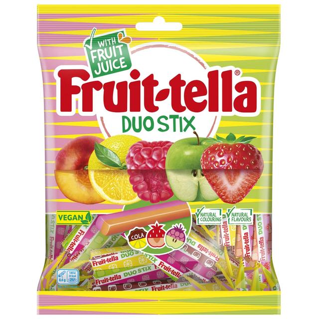Fruittella Duo Stix Sweets Sharing Bag, 160g