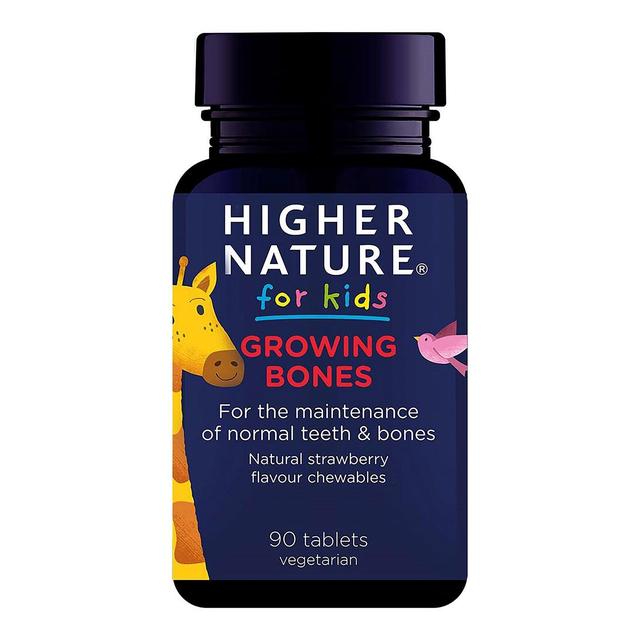Higher Nature Kid’s Growing Bones Strawberry Chewable Tablets 3 Years+