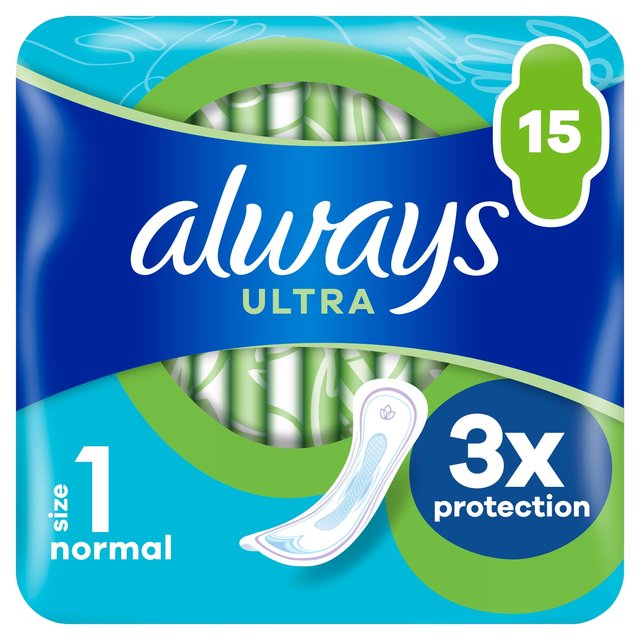 Always Sanitary Towels Ultra Normal, Size 1