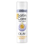 Satin Care Shave Gel Olay Vitamin E Dry Skin