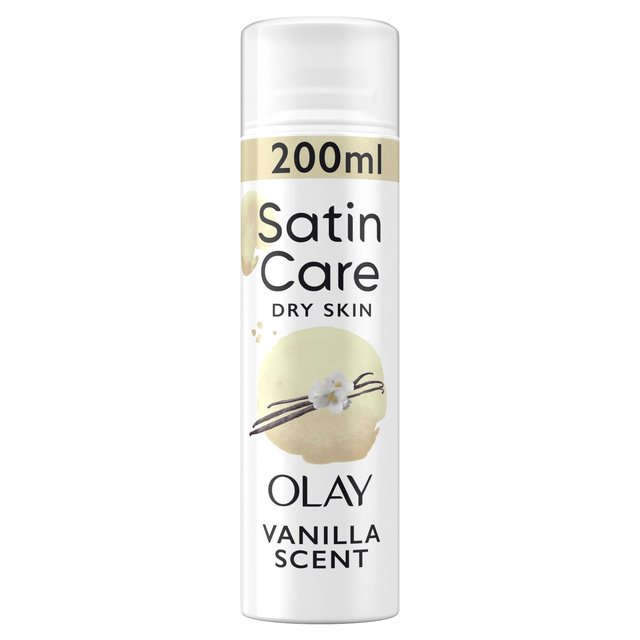 Gillette Venus Satin Care Shave Gel Olay Vanilla Cashmere Dry Skin, 200ml