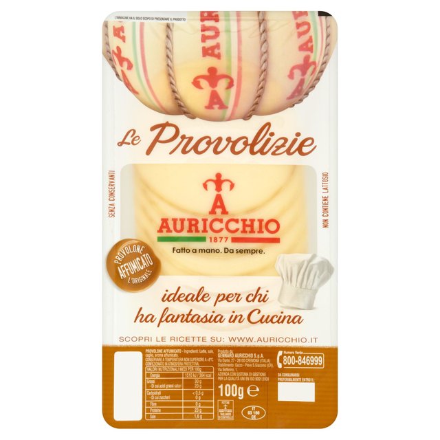 Auricchio Smoked Provolone Thin Cheese Slices, 100g