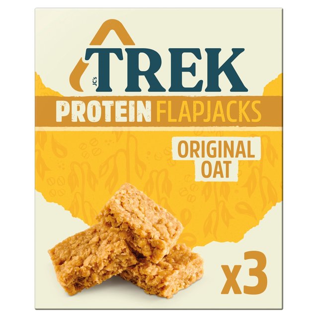 Trek Original Oat Protein Flapjacks, 3 x 50g