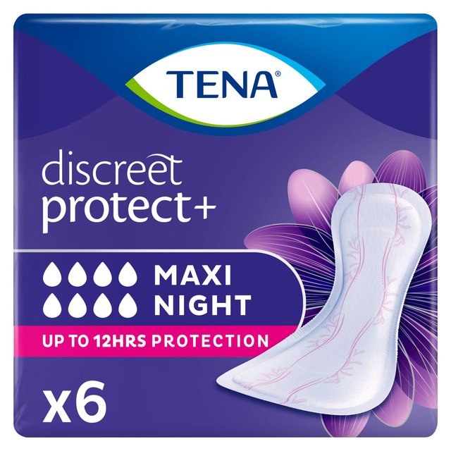 Tena Lady Maxi Incontinence Pads, 6 per Pack