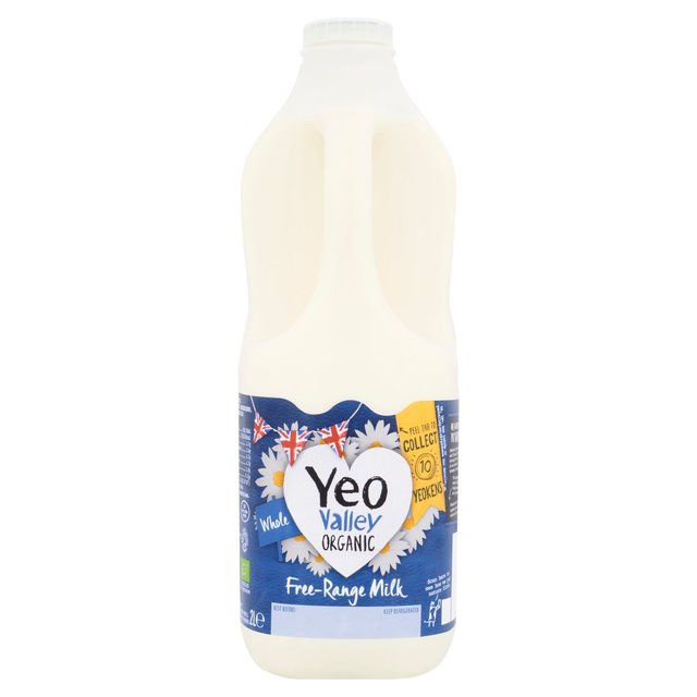 Yeo Valley Organic Fresh Whole Milk, 2l