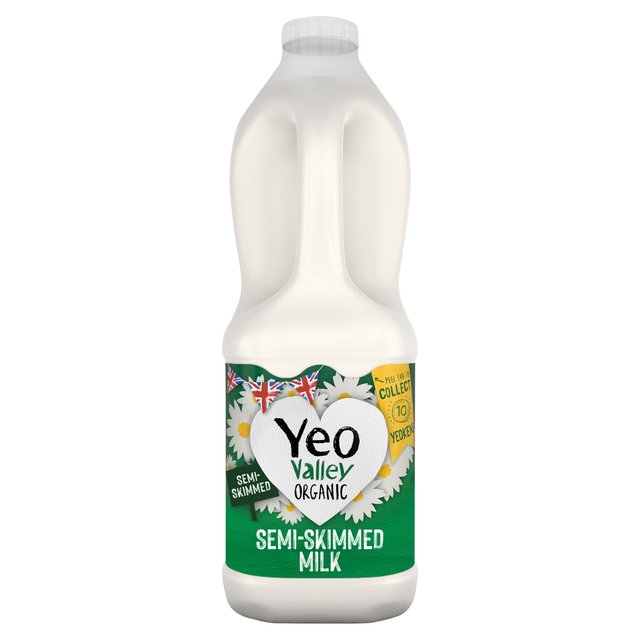 Yeo Valley Organic Fresh Semi Skimmed Milk, 2l