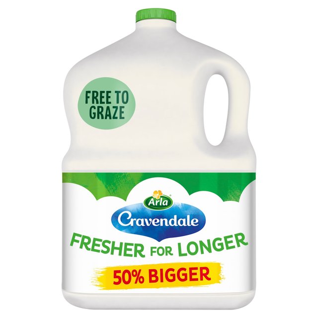 Cravendale Filtered Fresh Semi Skimmed Milk Fresher for Longer, 3l