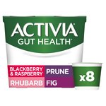 Activia Rhubarb Prune Fig Blackberry & Raspberry Multipack Fruit Yoghurt 
