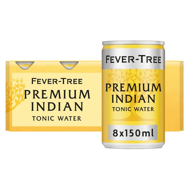 Fever-Tree Premium Indian Tonic Water Cans, 8 x 150ml