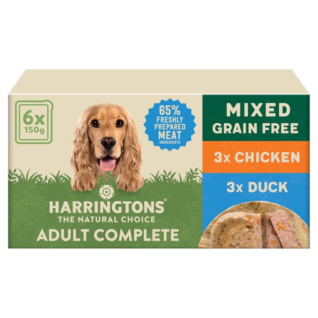 Harringtons Grain Free Mixed Selection Box Dog Food, 6 x 150g