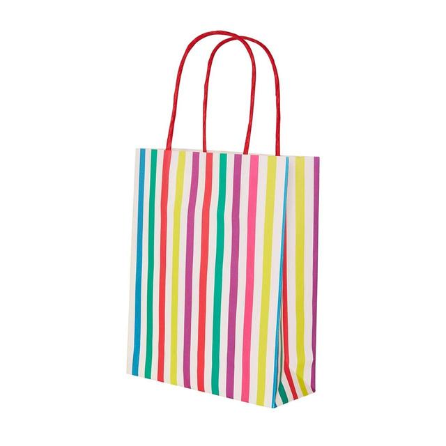 Talking Tables Striped Rainbow Party Bags, 8 per Pack