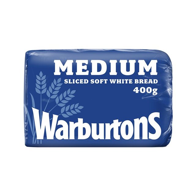 Warburtons White Sliced Medium Loaf, 400g